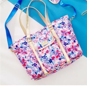 NWT Lilly Pulitzer Party Like a Lobster insulated tote bag and matching towel